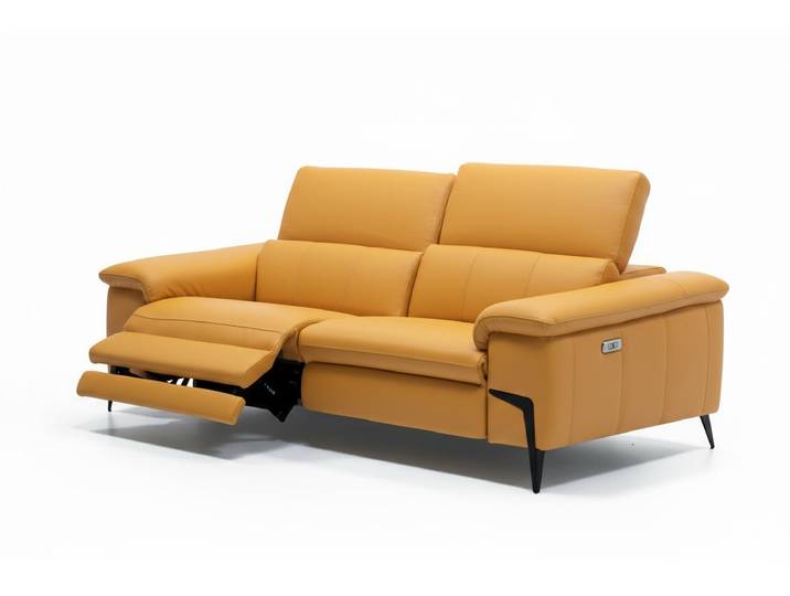 Ledersofa VALIANO 2-Sitzer Ledercouch Relaxfunktion Italienisches Design Designersofa