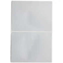 Brady, Etikettenrolle, B33-76-486, metallisierter Polyester, Hellgrau, matt, 101.60 x 76.20 mm, extra stark haftend (106.68 mm)
