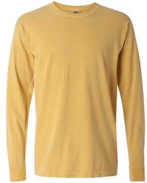 Comfort Colors C6014 Men's Adult Long Sleeve Top in Mustard size 3XL   Ringspun Cotton 6014, CC6014