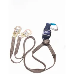 3M DBI-SALA EZ STOP Wrapbax2 Y-Verbindungsmittel mit Bandfalldämpfer, Länge: 2,0 m, hochfestes Spezial-Gurtband, Twist-Lock Aluminium-Karabiner Öffnungsweite 20 mm, 2 Stück Wrapbax Spezialkarabiner Öffnungsweite 21 mm, 3M Connected Safety-r... , 2,0 m