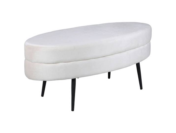 Livetastic Hockerbank, Creme, Metall, 100x41x40 cm, Wohnzimmer, Sessel, Hocker & Hockerbänke, Hockerbänke