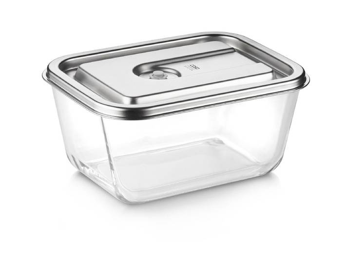Vakuumbehälter CASO VacuBoxx Inox XL , transparent, B:25cm, Lebensmittelaufbewahrungsbehälter, Vakuumbehälter