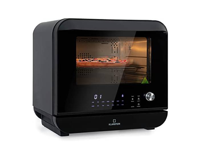 Klarstein 18 L Heißluftfritteuse, Airfryer mit Dampf- und Trocknungsfunktion, Schnelle Heissluftfriteuse XXL, Timer, 10 Programme, Air Fryer zum Luftfritieren, 2450W Fritteuse Heissluft ohne Fett