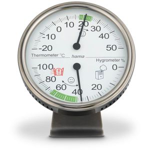 Hama Thermo-Hygrometer 00222207, Tahiti, analog, von -20 bis 50°C, innen