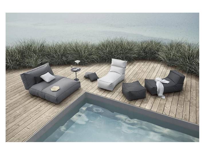 Dekokissen BLOMUS STAY 45 x 45 cm , grau (schwarz), B:45cm L:45cm, Kunstfaser, Kunststoff, Dekokissen_Sitzkissen_Kissenhüllen, Dekokissen