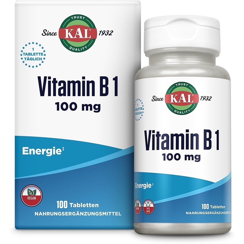 Vitamin B1 Thiamin 100 mg KAL Tabletten St