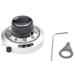 Bourns H-46-6A Drehknopf mit Skala Schwarz (Ø x H) 46 mm x 24 mm 1 St. Piece