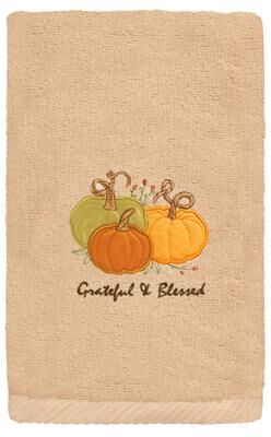 Authentic Hotel and Spa Grateul & Blessed - Embroidered Luxury 100% Turkish Cotton Hand Towel