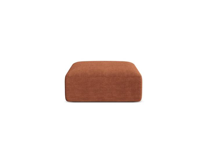 Cosmopolitan Design Pouf Campi aus Cord terrakotta, Terracotta, 90x40x90 cm, Wohnzimmer, Sessel, Hocker & Hockerbänke, Poufs