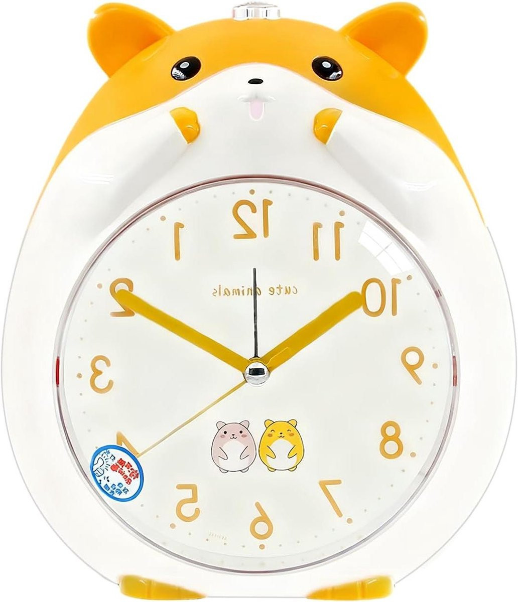 Kinderwekker Dierdesign Geel - Zingende Klok met Interactieve Spraakherinneringen - 204 x 133 cm