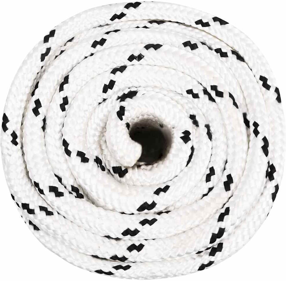 vidaXL Corde de travail Blanc 18 mm 50 m Polyester