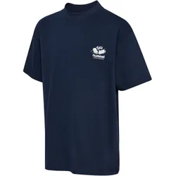 hummel hmlLOOSE Graphic T-Shirt Kinder 8569 - dark sapphire 104