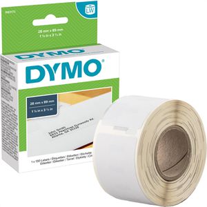 Dymo-Etiketten 1983173, weiß, 28 x 89mm, 1 Rolle Adress-Et. Papier permanent