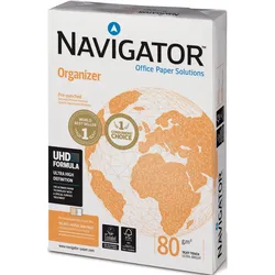 NAVIGATOR Kopierpapier Organizer 824709A80 Seiten 2fach gel. 2.500 Blatt