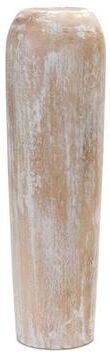 Melrose International "Wood Floor Vase 23.5""H"