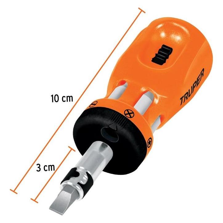 Truper Screwdriver with bits, 6 pcs. (71252302)