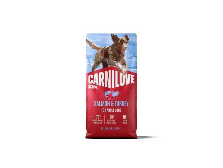 Carnilove Active Salmon & Turkey - Trockenfutter für Hunde - 12kg