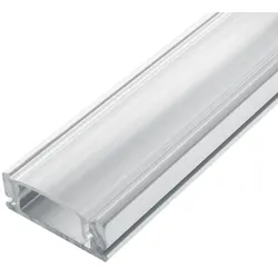 1m LED Schiene Aluminium Deckenanbringung Profil A mit Durchsichtig Abdeckung (transparent)