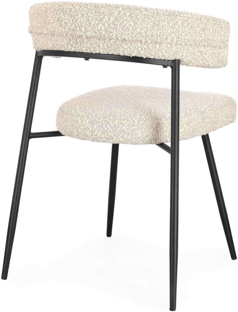 Bizzotto Set 6 chaises ivoire Blanc 53x80x59cm