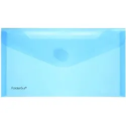 FolderSys PP-Umschlag LangDIN blau transparent