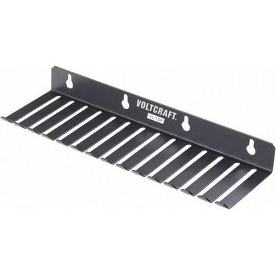 VOLTCRAFT ML-1 SW Messleitungshalter ML-1 SW 14 Aussparungen (73 x 8 mm) (L x B x H) 280 x 85 x 32 mm Schwarz