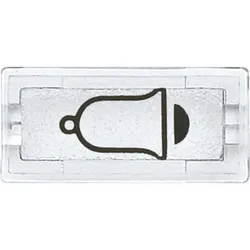Merten 395869 Symbole, rechteckig, Klingel, glasklar