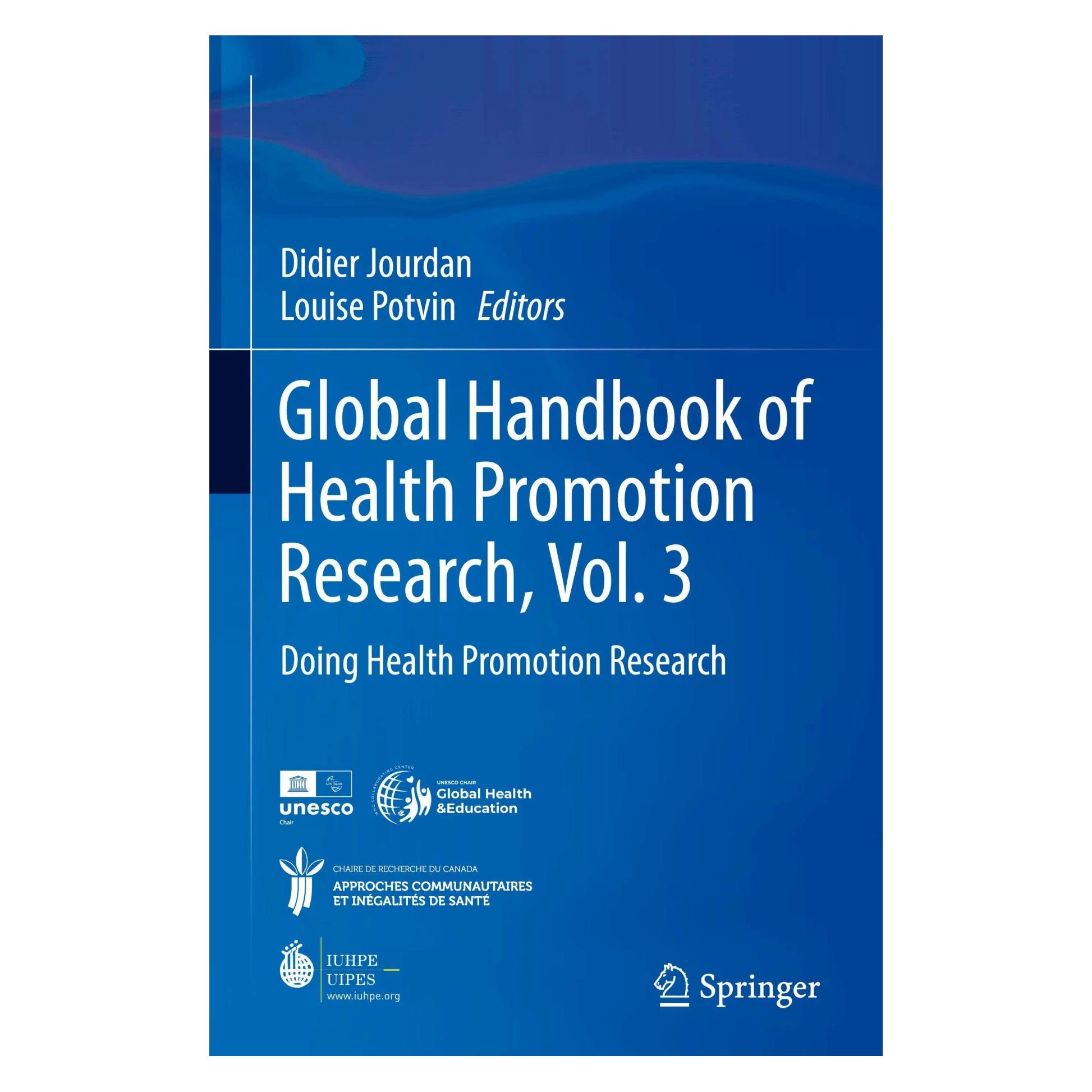 Springer Global Handbook of Health Promotion Research, Vol. 3 (Englisch, Hardcover, Didier Jourdan, Louise Potvin) (9783031204005)