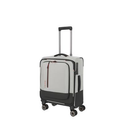 Weichgepäck-Trolley TRAVELITE "CROSSLITE Reisekoffer Weichgepäck", Gr. B/H/T: 40cm x 55cm x 20cm 37 l, braun, Polyester, Koffer, Koffer, mit TSA-Schloss, wasserabweisendes Material