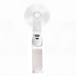 JisuLife Ventilator FHL08ROWH, Fan 8, weiß, Ø 9,5cm, Handventilator mit Akku, Taschenlampe & Powerbank, leise