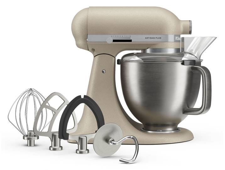 KITCHENAID Küchenmaschine Artisan Plus 5KSM50PKV , beige (oat), B:24cm H:36cm T:37cm, Küchenmaschinen, Küchenmaschine