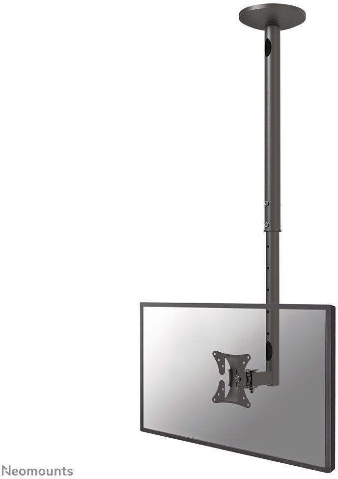 Neomounts FPMA-C050BLACK Monitor/TV Ceiling Mount - 10-30" Screens, VESA 50x50-100x100, Max 20kg, Height 60-85cm, Tilt & Swivel, Black
