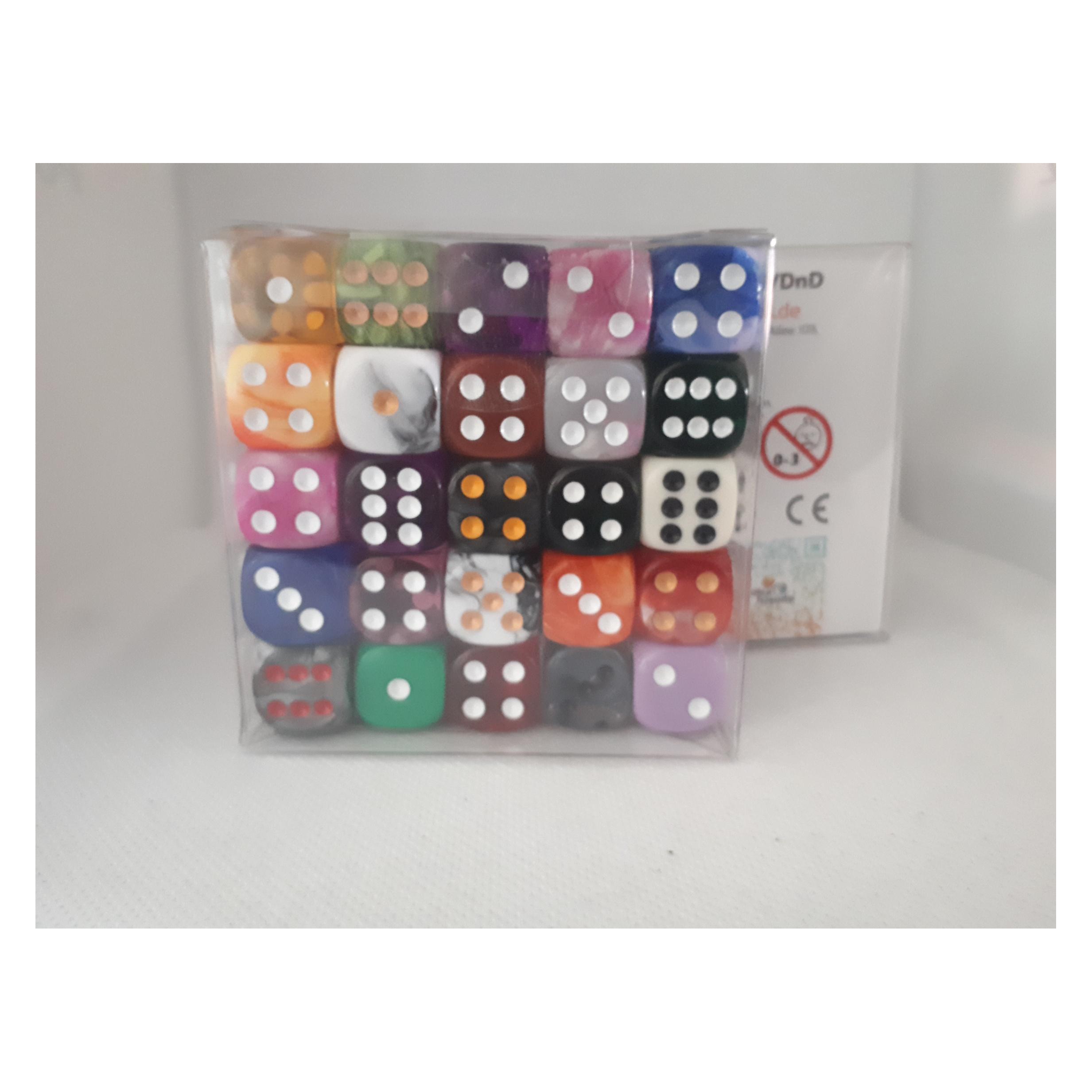 Pegasus DIC70805 - Würfelset D6 Augen Mix-Set (50) (DIC70805)