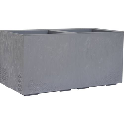 Siena Garden FARO STONE LA936-70Pflanzkasten Polypropylen Beton-Optik, Grau