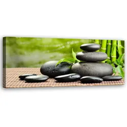 WANDBILD zen spa steine