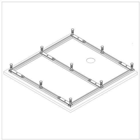 Hoesch Muna Untergestell 118988 für 120x120cm