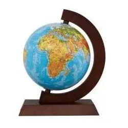 Claro, Globus, Globus, Holzrahmen, 25 cm, englischer Stil (25 cm)