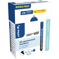 PILOT 400 Permanentmarker 1.0 - 4.0 mm Blau