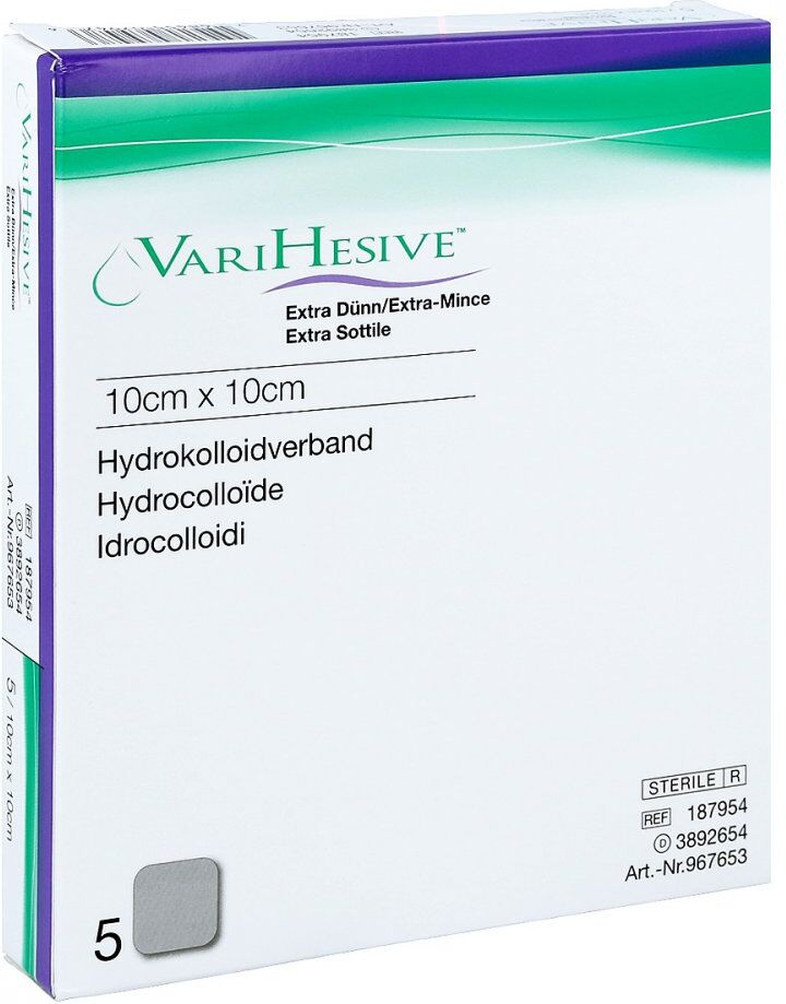Varihesive extra dünn 10x10 cm Hkv hydroaktiv