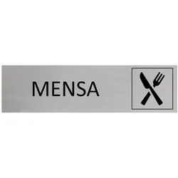 CombiCraft Aluminium Türschild Mensa 165x45mm mit 3M-Tape