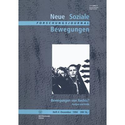 Forschungsjournal Neue Soziale Bewegungen, Taschenbuch von Ansgar Klein,Hans-Josef Legrand,Thomas Leif, VS Verlag für Sozialwissenschaften,