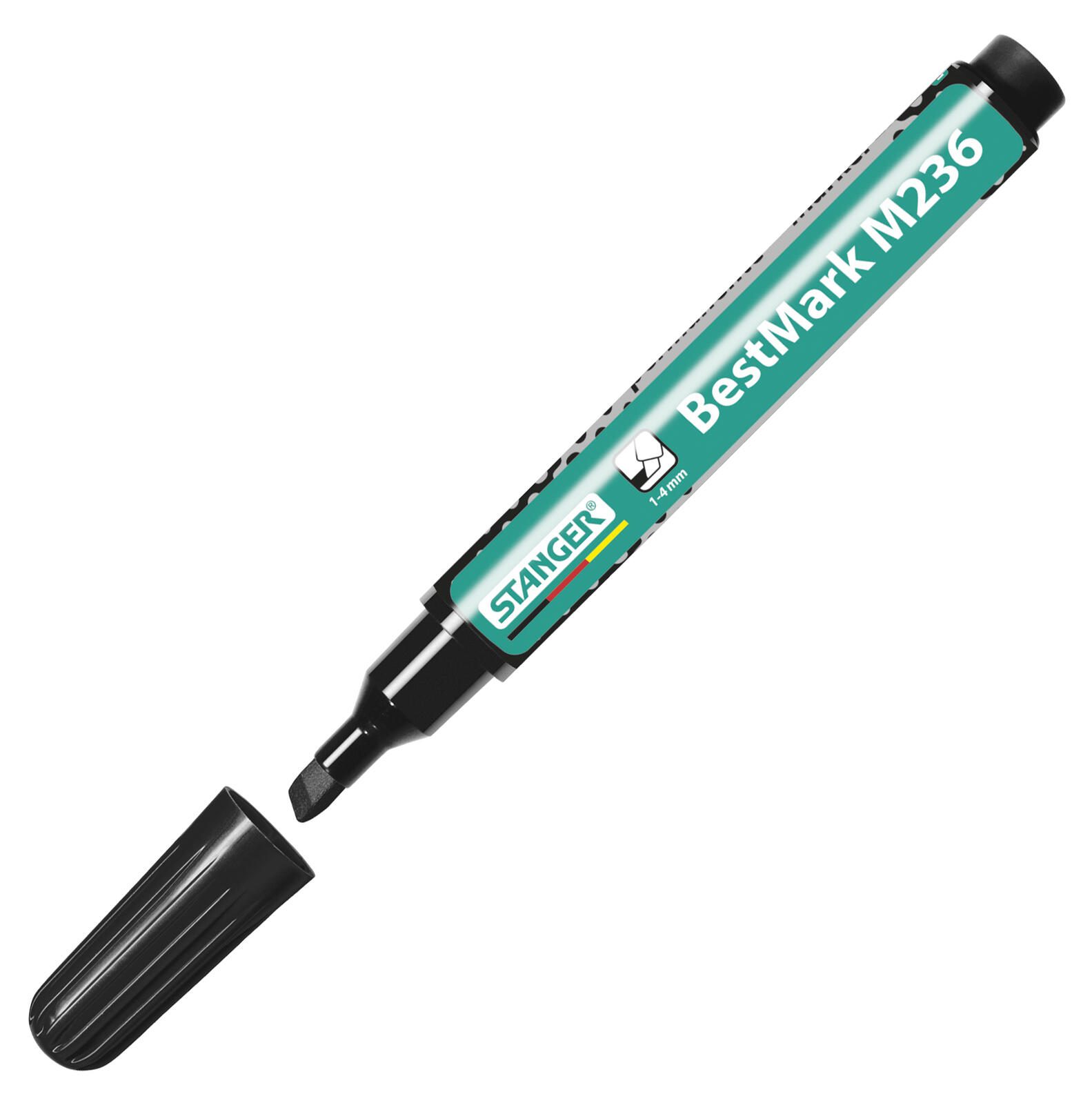 STANGER Permanentmarker BestMark M236 1.0 - 4.0 mm schwarz 712004