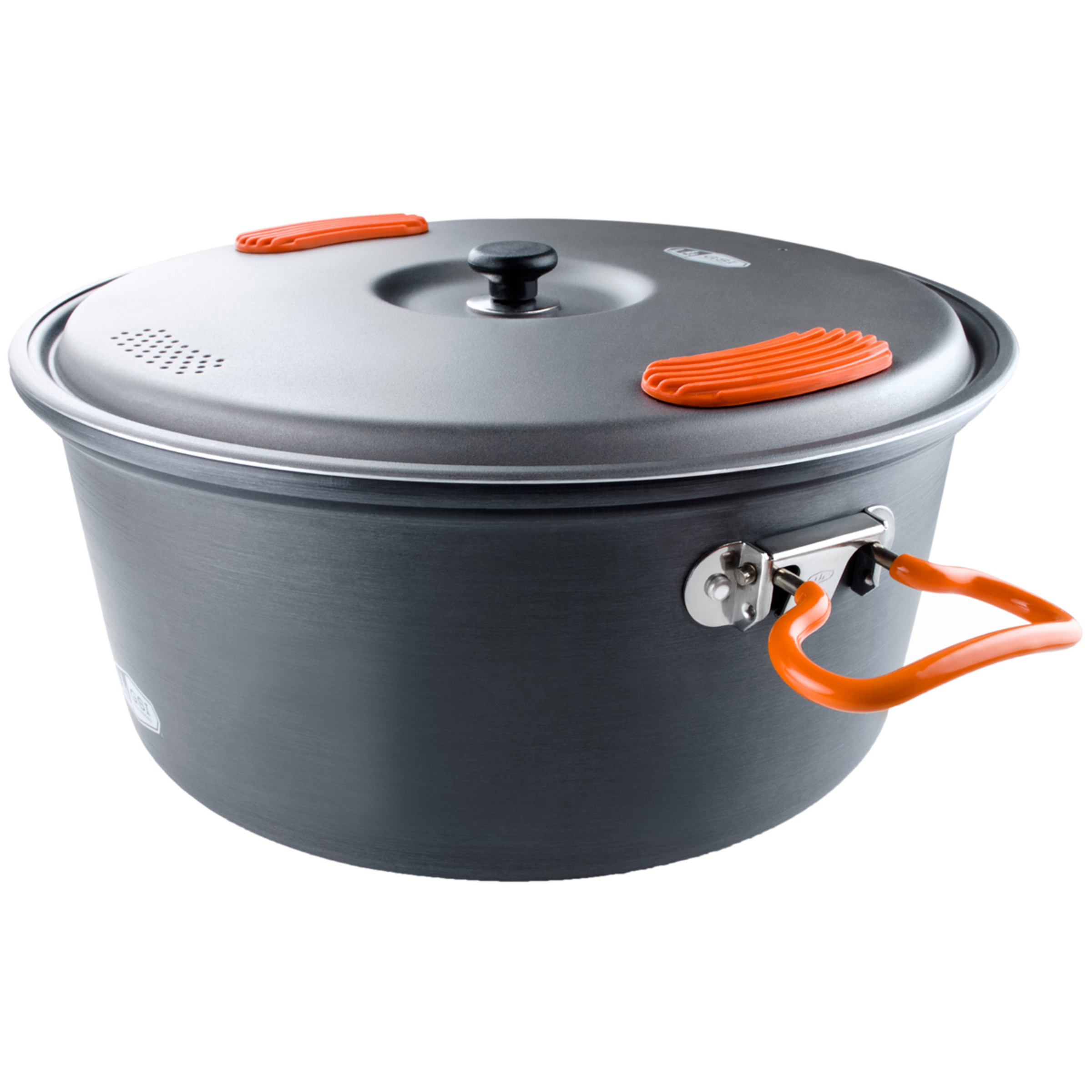 GSI Halulite Kochtopf Camping Kochgeschirr silber Größe 4.7L