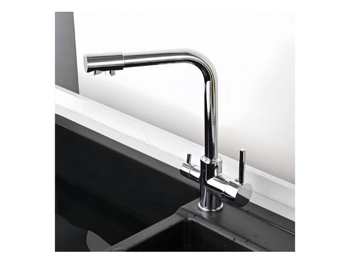 LuxusKollektion Spültischarmatur Küchenarmatur 3 Wege mit Filter (1-St)