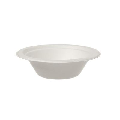 800x Bagasse-Schalen (Zuckerrohr) Ø 138 x 40 mm 200 ml rund weiß