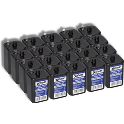 20x XCell 4R25C Blockbatterie 6V 9,5Ah – passend für Baustellenleuchten, Warnlampen & Weidezaun
