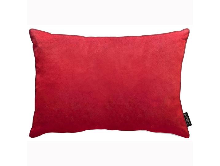 Dekokissen APELT Magnus , rot (rot, unifarben), B:41cm L:61cm, Obermaterial: 100% Polyester, Dekokissen_Sitzkissen_Kissenhüllen, Dekokissen