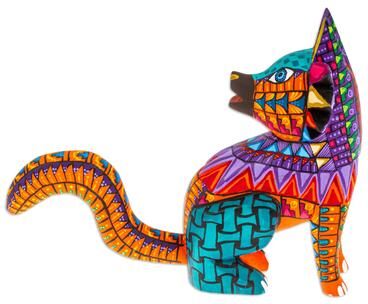 Novica Handmade Leaders Fantasy Wood Alebrije Figurine