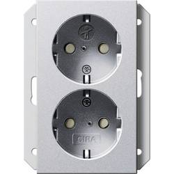 GIRA Doppelsteckdose Aluminium 273126 1 St.