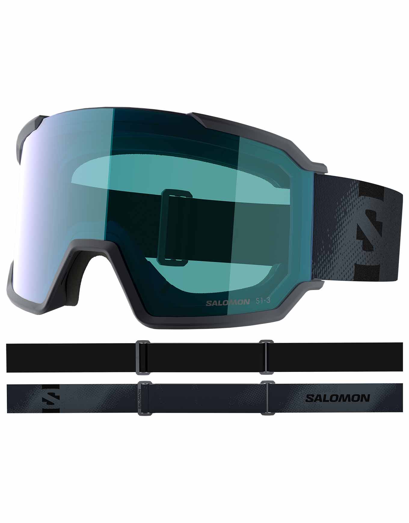 Salomon - Masque de ski/snowboard photochromique - S/View 3 Photo Ebony - Gris