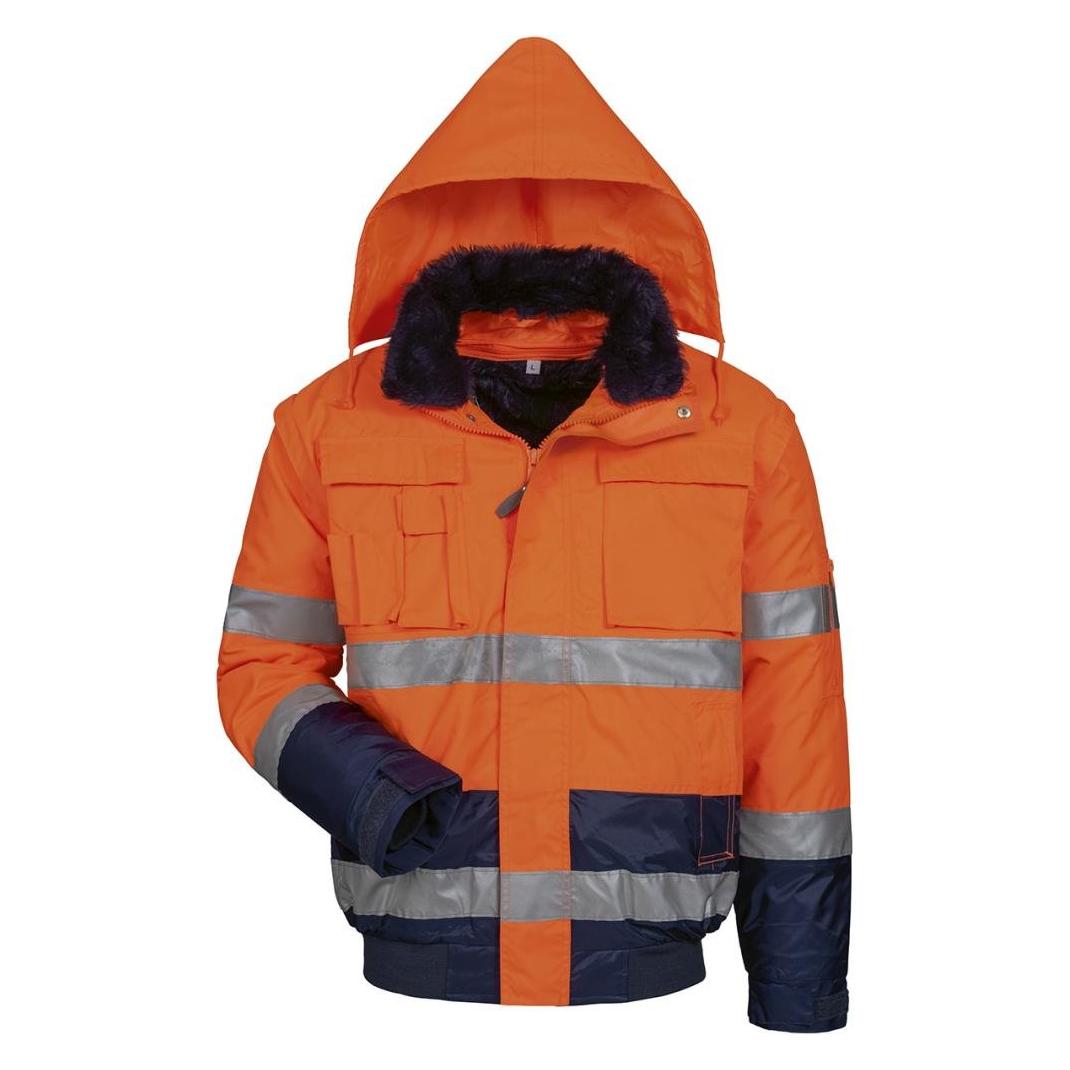 Elysee unisex Warnjacke VOLKER orange, marine Grösse M (M) (10006042217012)